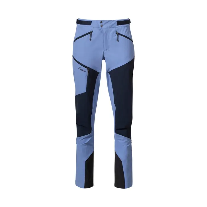 Women Bergans Of Norway Hiking Pants Tind Softshell Pants Blueberry Milk Navy Blue