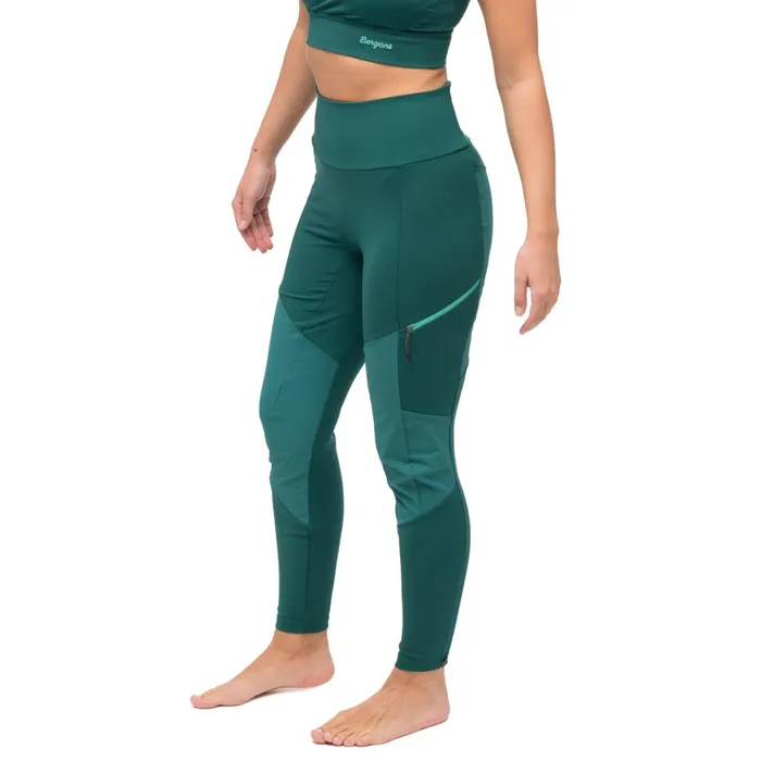 Women Bergans Of Norway Hiking Pants Tind Vertical Rock Tights Malachite Green