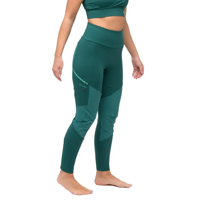 Women Bergans Of Norway Hiking Pants Tind Vertical Rock Tights Malachite Green
