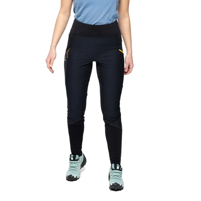 Women Bergans Of Norway Hiking Pants Y Lightline Fast Winter Tights Black