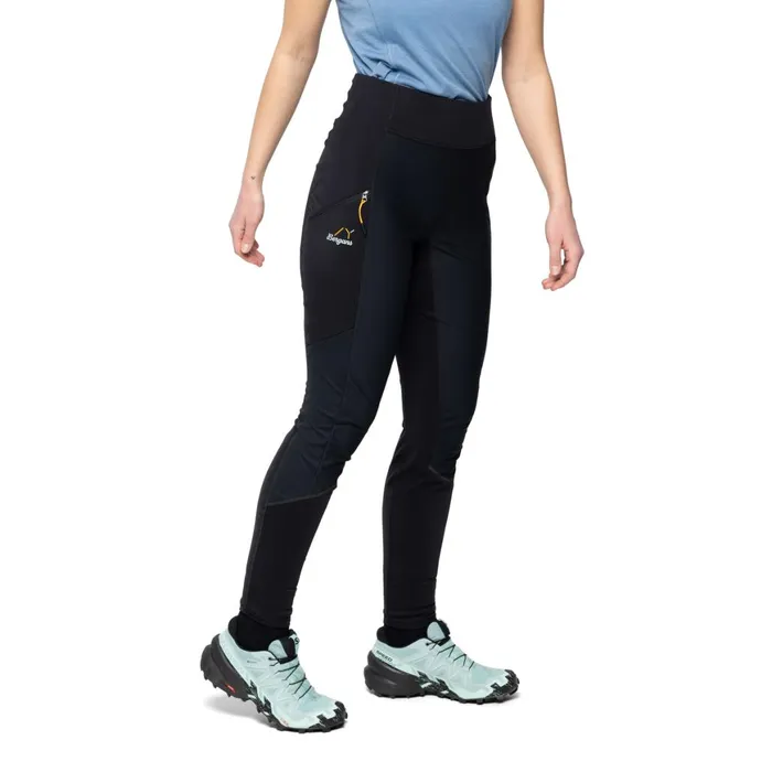 Women Bergans Of Norway Hiking Pants Y Lightline Fast Winter Tights Black