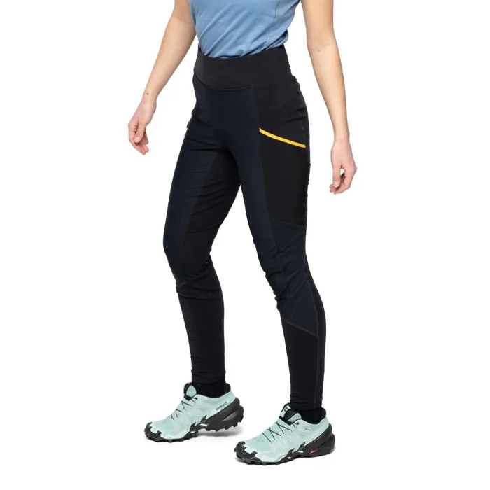 Women Bergans Of Norway Hiking Pants Y Lightline Fast Winter Tights Black