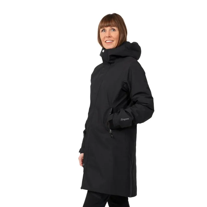 Women Bergans Of Norway Insulated Jackets Urban Insulated Shell Coat Black