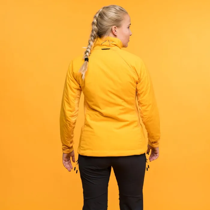 Women Bergans Of Norway Insulated Jackets Y Mountainline Light Insulated Air Jacket Mango Yellow