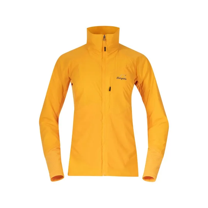 Women Bergans Of Norway Insulated Jackets Y Mountainline Light Insulated Air Jacket Mango Yellow