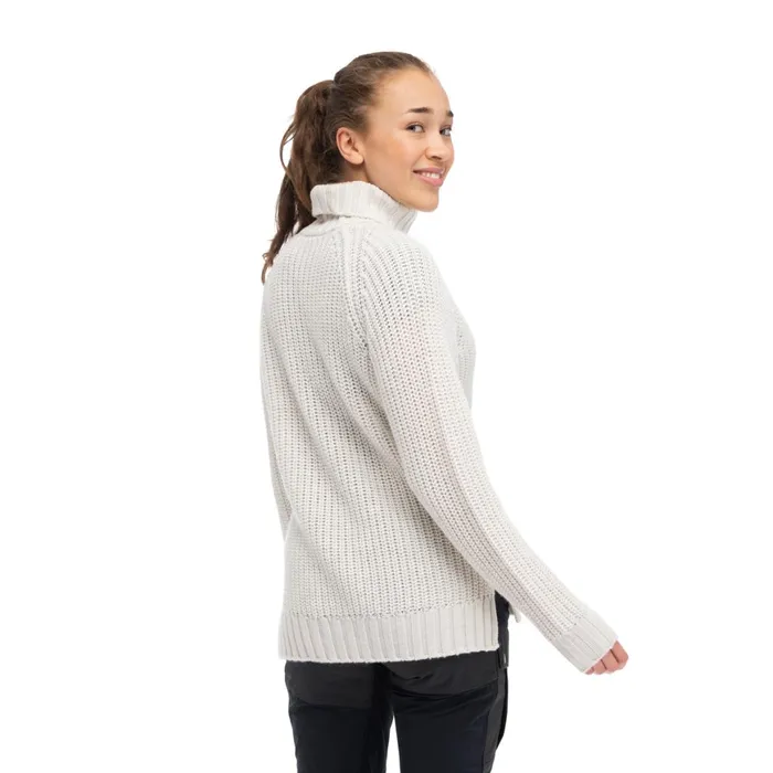 Women Bergans Of Norway Jumpers And Long Sleeves Nordmarka Merino High Neck Jumper Vanilla White