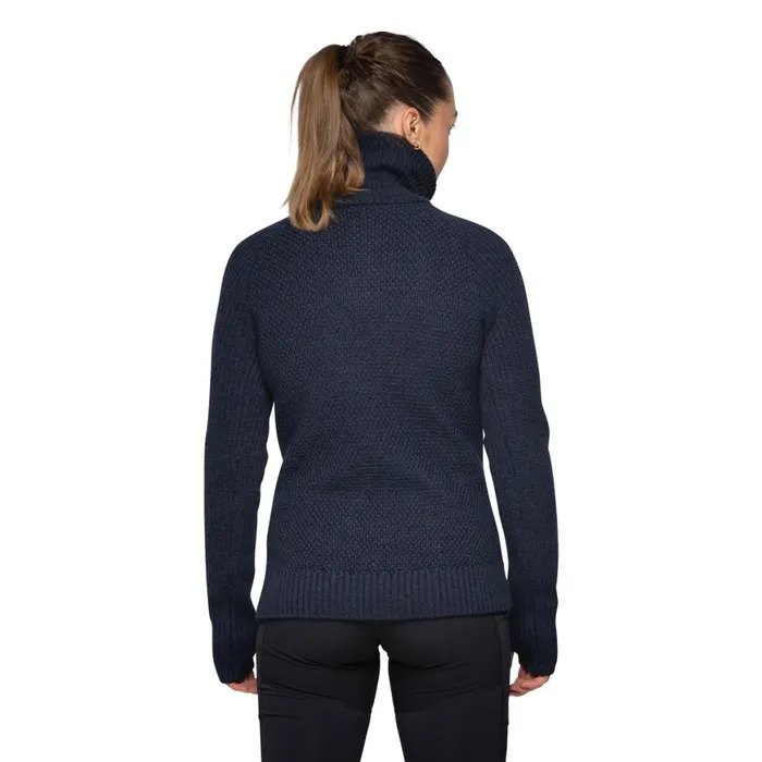 Women Bergans Of Norway Jumpers And Long Sleeves Ulriken Jumper Navy Blue