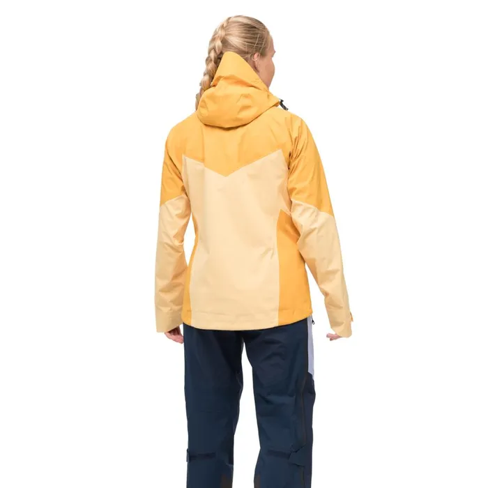 Women Bergans Of Norway Shell Jackets Tind 3l Shell Jacket Buttercup Yellow Marigold Yellow