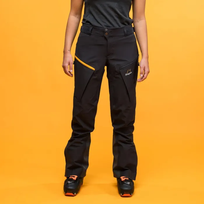 Women Bergans Of Norway Ski Pants Y Mountainline Hybrid Softshell Pants Dark Shadow Grey