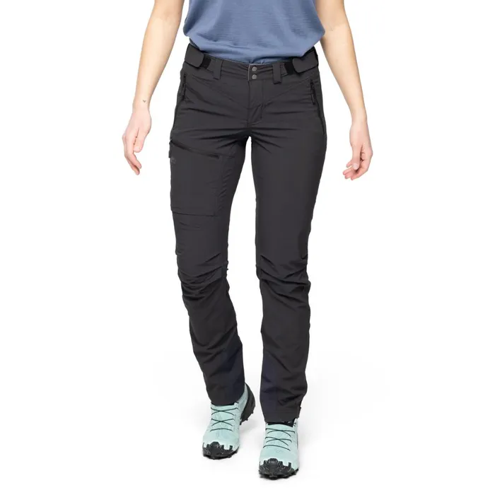 Women Bergans Of Norway Softshell Pants Breheimen Softshell W Pants Black Solid Charcoal