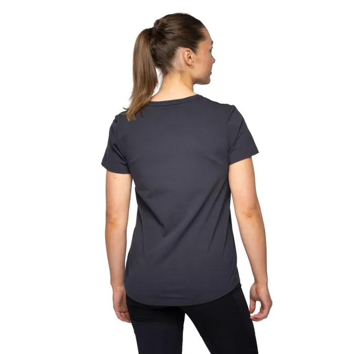 Women Bergans Of Norway TShirts Nordmarka Organic Cotton Print Tee Dark Shadow Grey Dark Shadow Grey Sunset