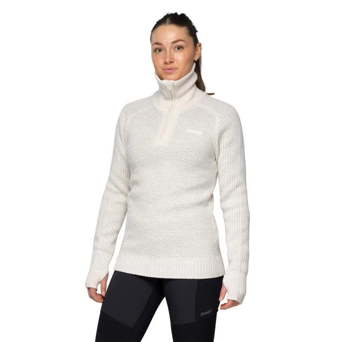 Women Bergans Of Norway Wool Ulriken Jumper Vanilla White