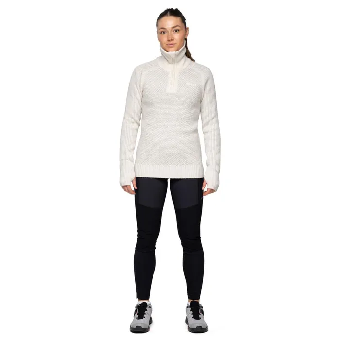 Women Bergans Of Norway Wool Ulriken Jumper Vanilla White