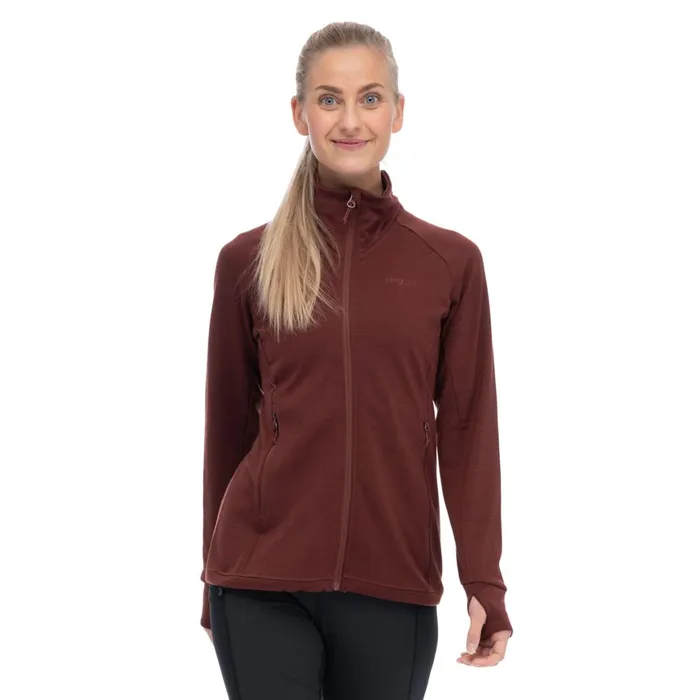 Women Bergans Of Norway Wool Ulstein Wool W Jacket Amarone Red