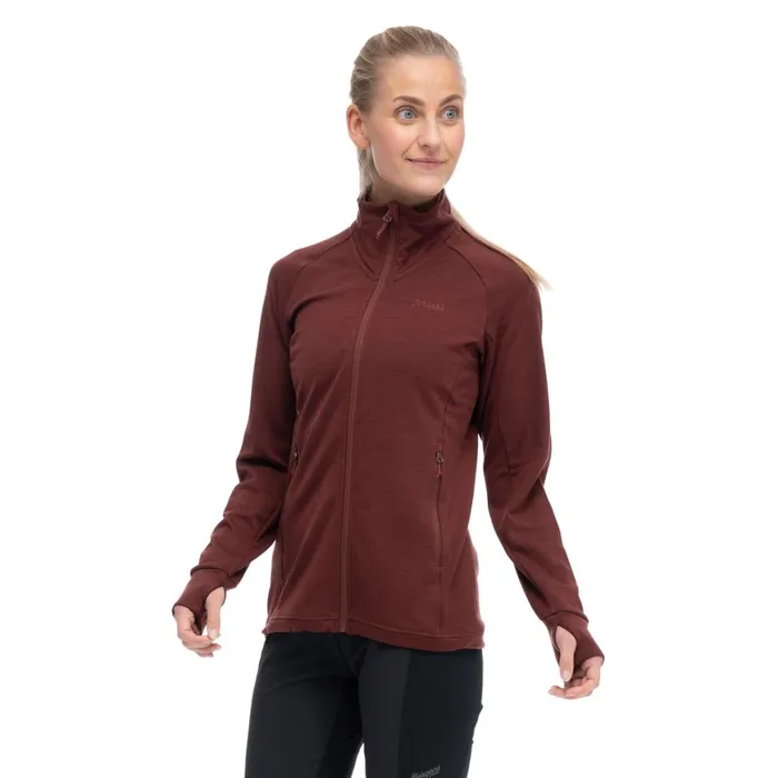 Women Bergans Of Norway Wool Ulstein Wool W Jacket Amarone Red