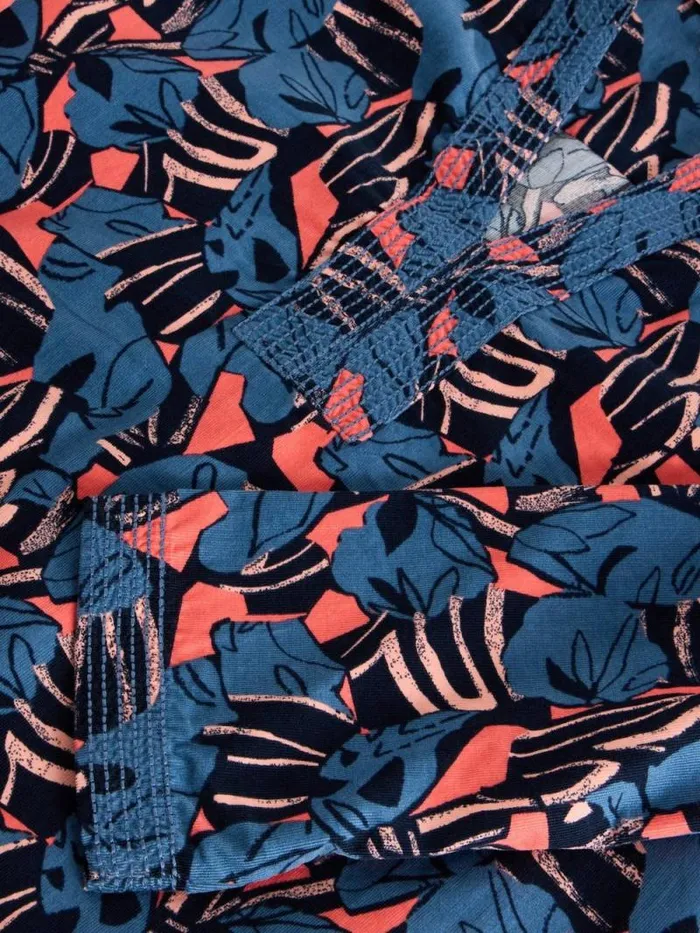 Women Blaire Cord Tunic Navy Print White Stuff Shirts and Blouses