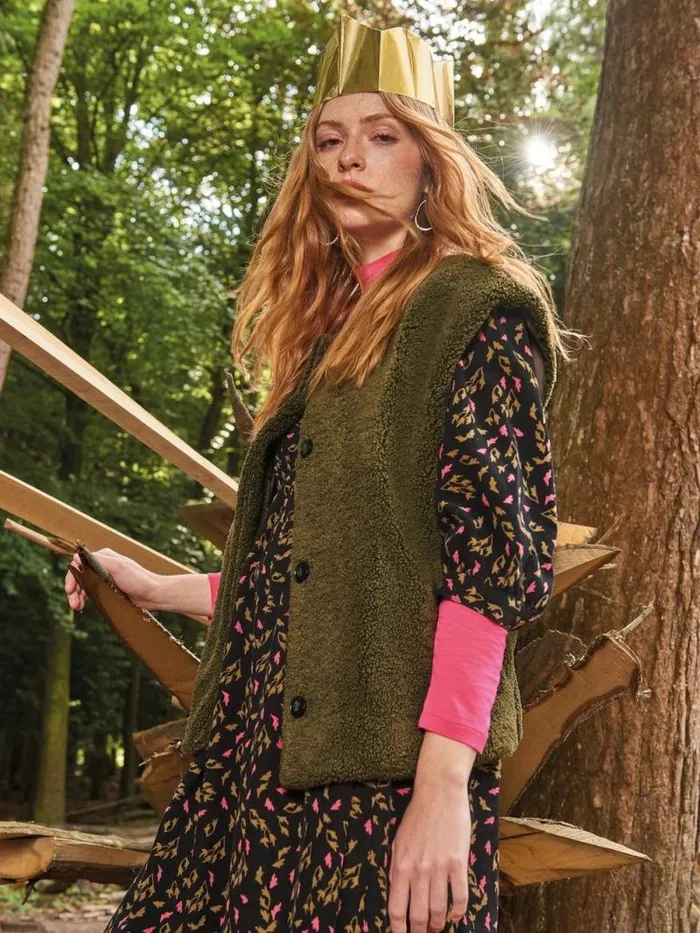 Women Borg Gilet Khaki Green White Stuff Coats and Jackets Women Borg Gilet Khaki Green White Stuff Coats and Jackets