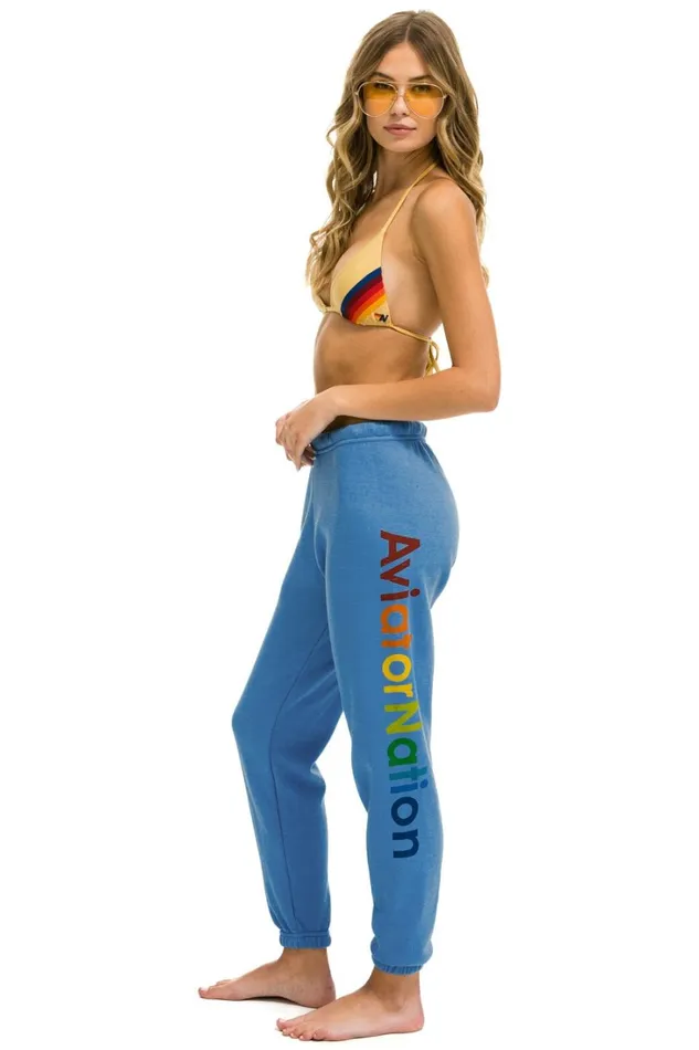Women Bottoms Aviator Nation AVIATOR NATION SWEATPANTS 8211 COBALT Women Bottoms Aviator Nation AVIATOR NATION SWEATPANTS 8211 COBALT