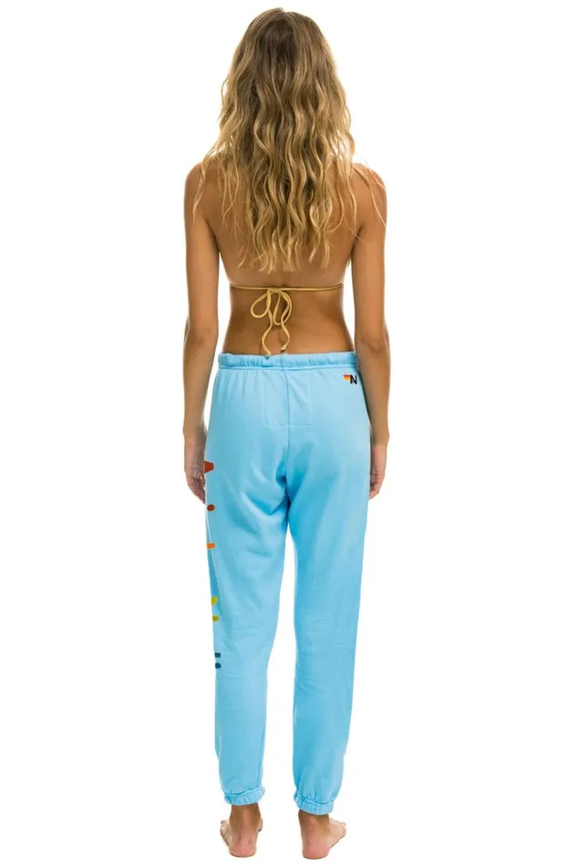 Women Bottoms Aviator Nation AVIATOR NATION SWEATPANTS 8211 SKY Women Bottoms Aviator Nation AVIATOR NATION SWEATPANTS 8211 SKY