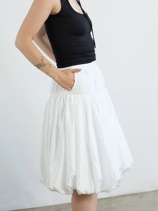 Women Bottoms Lisa Says Gah Whip Balloon Skirt White