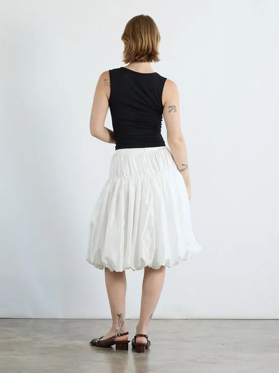 Women Bottoms Lisa Says Gah Whip Balloon Skirt White Women Bottoms Lisa Says Gah Whip Balloon Skirt White