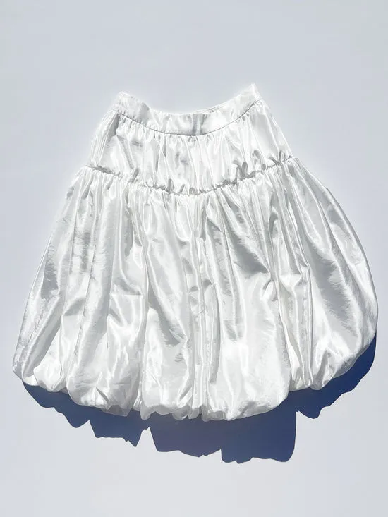 Women Bottoms Lisa Says Gah Whip Balloon Skirt White Women Bottoms Lisa Says Gah Whip Balloon Skirt White