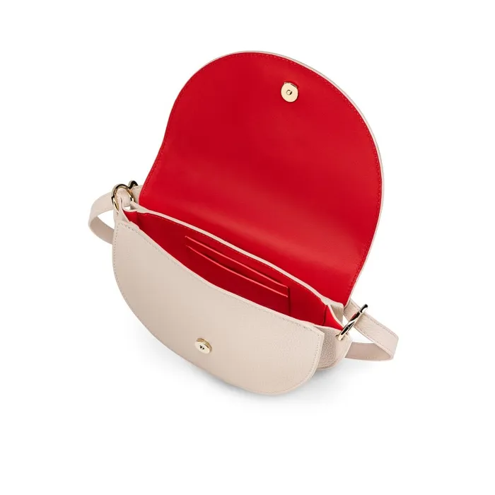 Women By My Side Crossbody Bag 8211 Grained Calf Leather 8211 Leche Christian Louboutin Shoulder Bags