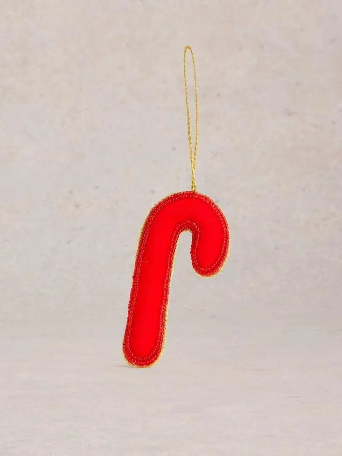 Women Candy Cane Hanging Dec Pink Multi White Stuff Decorations