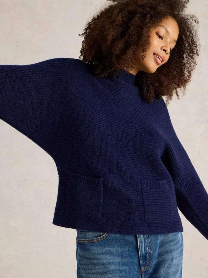 Women CARLI JUMPER Dark Navy White Stuff Knitwear Women CARLI JUMPER Dark Navy White Stuff Knitwear