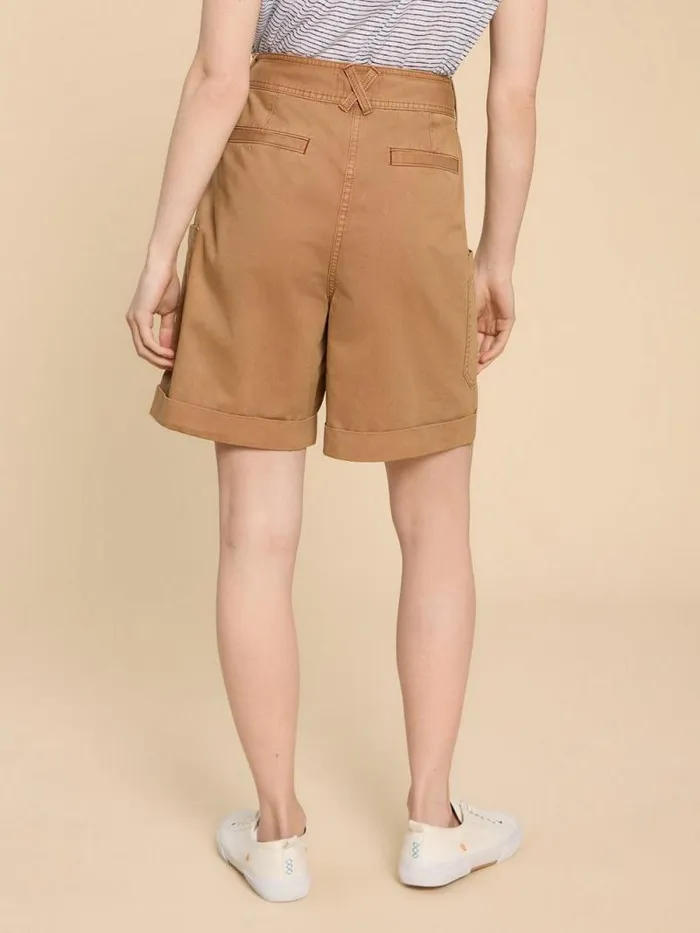 Women Carlie Cargo Shorts Dark Natural White Stuff Trousers