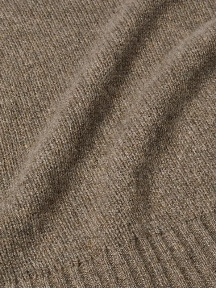 Women Cashmere Crew Neck Tank Brown Jigsaw Knitwear and Cashmere