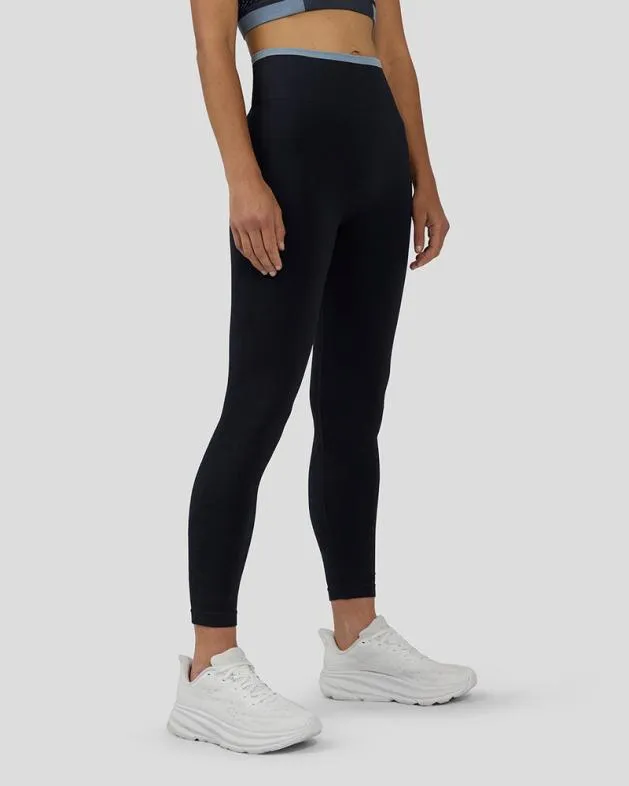 Women Castore Leggings WoFlow Training Length Seamless Leggings 8211 Navy