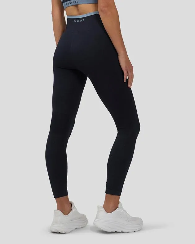 Women Castore Leggings WoFlow Training Length Seamless Leggings 8211 Navy