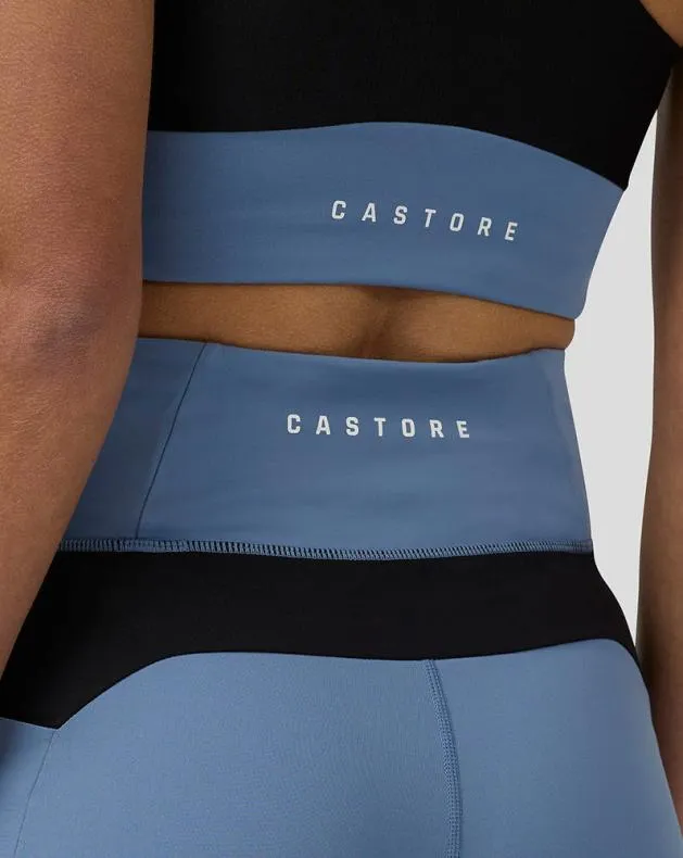 Women Castore Sports Bras WoApex Aeromesh Longline Sports Bra 8211 Light Blue