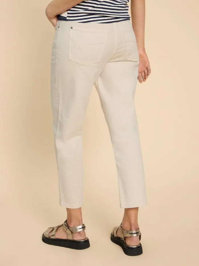 Women Charlie Straight Crop Jean Light Natural White Stuff Jeans