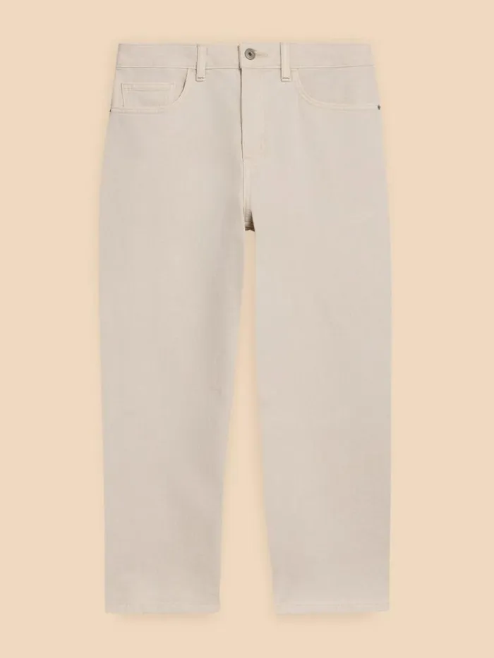 Women Charlie Straight Crop Jean Light Natural White Stuff Jeans