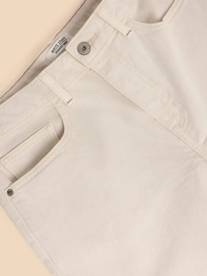 Women Charlie Straight Crop Jean Light Natural White Stuff Jeans
