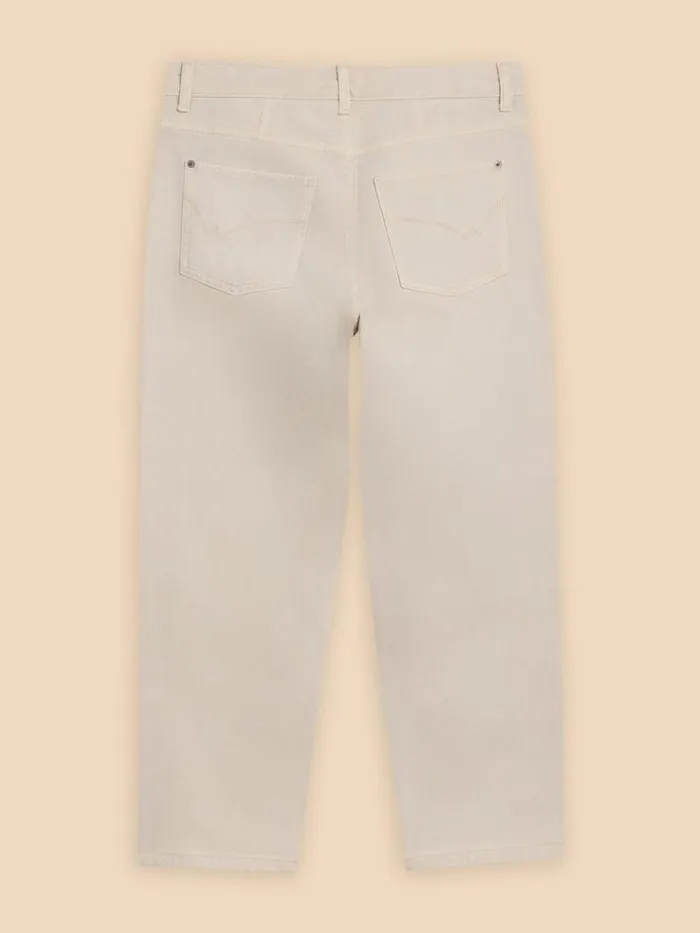 Women Charlie Straight Crop Jean Light Natural White Stuff Jeans