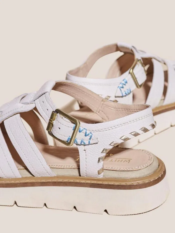 Women Chunky Fisherman Sandal Light Natural White Stuff Sandals