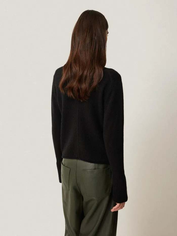 Women Cloud Cashmere Eldon Jumper Black Jigsaw Knitwear and Cashmere