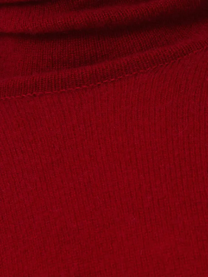Women Cloud Cashmere Polo Jumper Red Jigsaw Knitwear and Cashmere