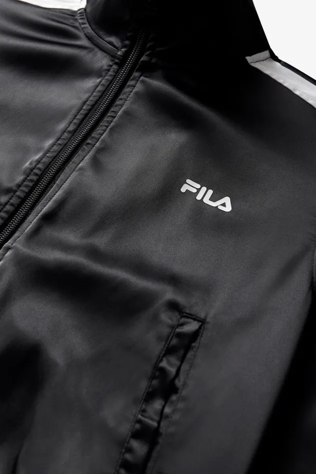 Women Coats and Jackets Fila Satin Track Jacket Women Coats and Jackets Fila Satin Track Jacket