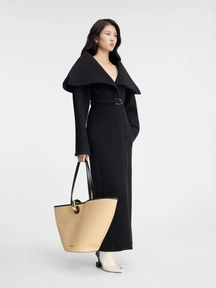 Women Coats and Jackets JACQUEMUS The Caruso Coat Black