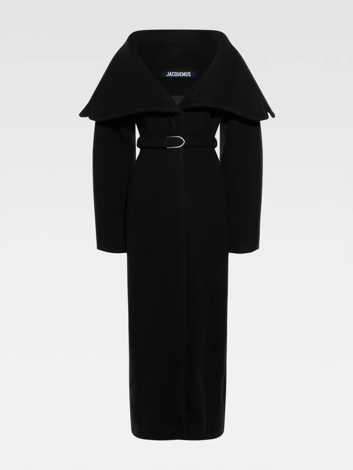 Women Coats and Jackets JACQUEMUS The Caruso Coat Black