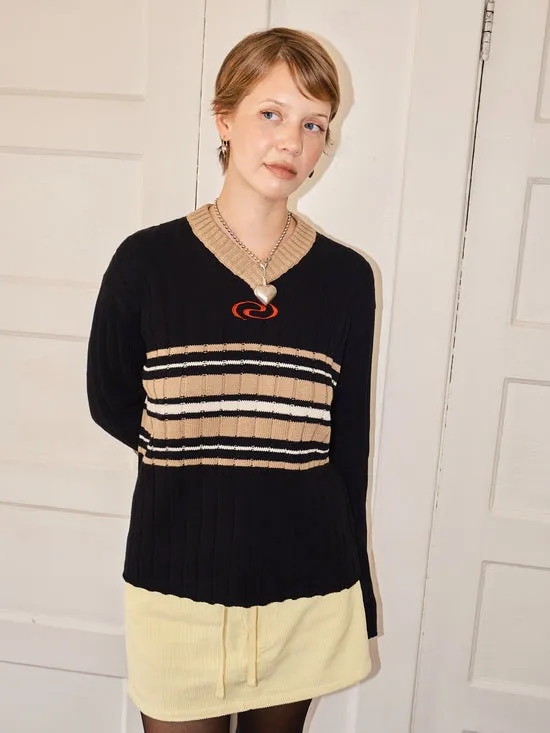 Women Collin V Neck Pullover Black Sweaters Lisa Says Gah