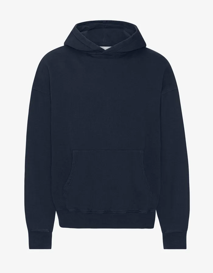 Women Colorfulstandard Organic Oversized Hood 8211 Navy Blue Hoodies
