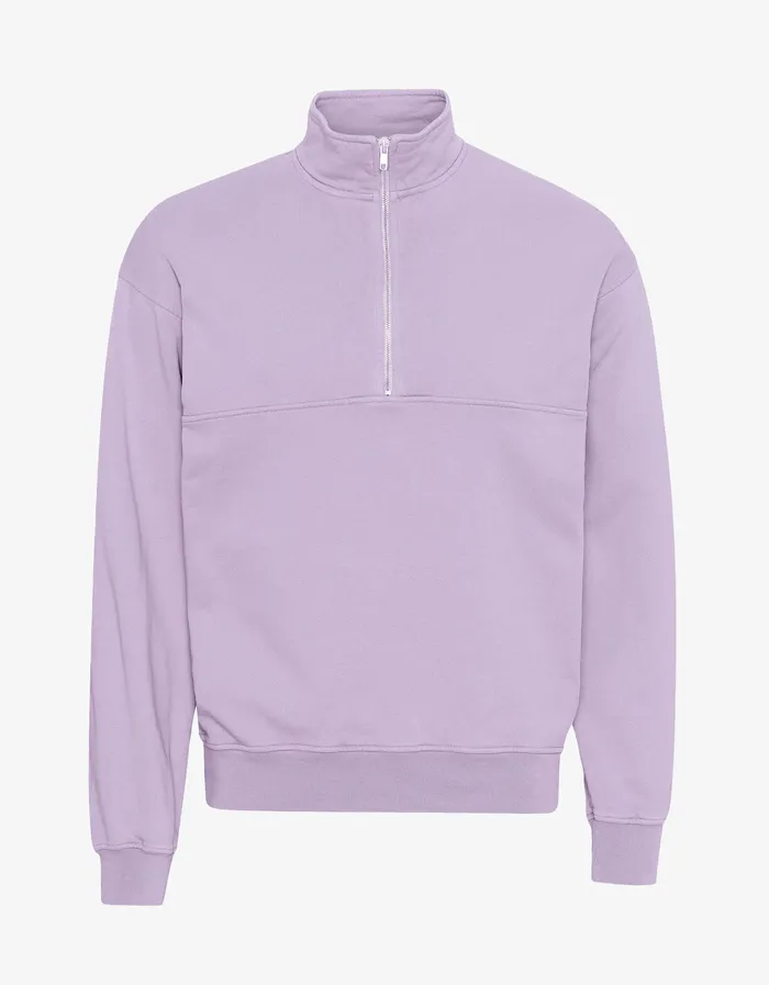 Women Colorfulstandard Organic Quarter Zip 8211 Soft Lavender Quarter Zips