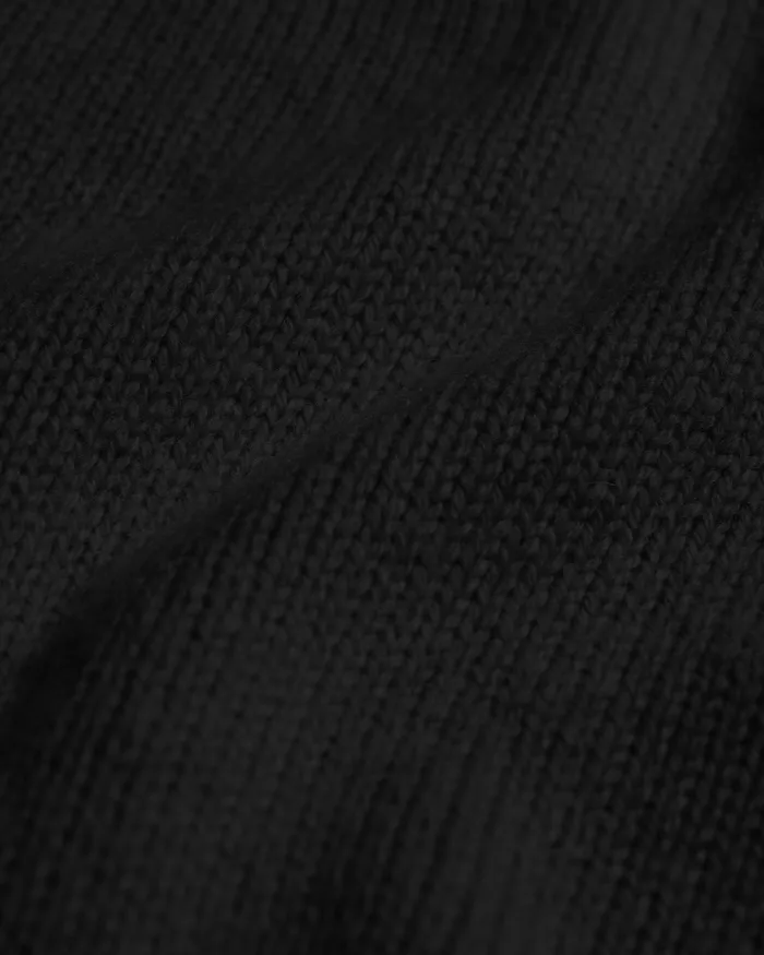 Women Colorfulstandard Oversized Merino Wool Crew 8211 Deep Black Knit Sweaters