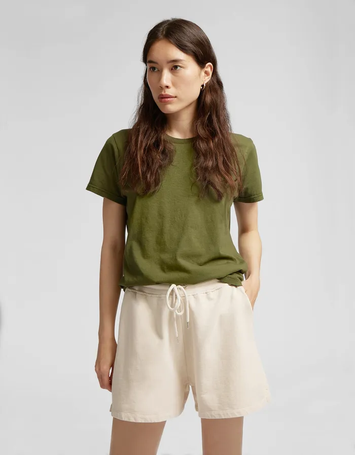 Women Colorfulstandard Women Organic Sweatshorts 8211 Soft Yellow Shorts