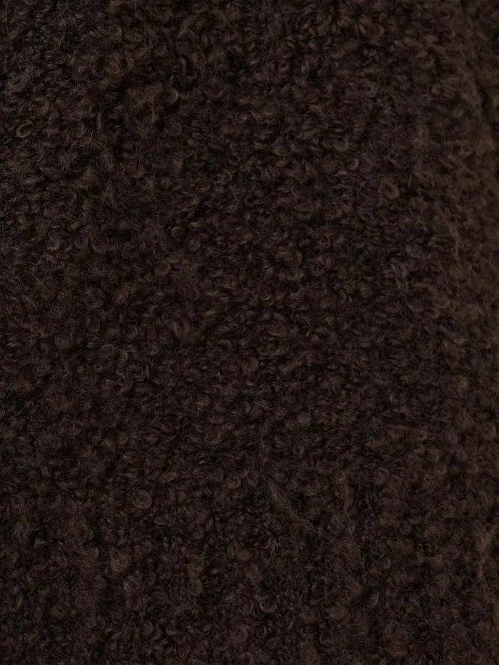 Women Cosy Boucle Scarf Cardi Brown Jigsaw Knitwear and Cashmere